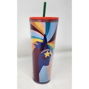 Starbucks 2020‎ LBGTQ Pride Rainbow 24oz Cold Cup Tumbler Glitter